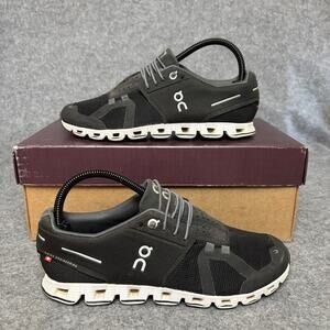 On Cloud Black Gray Mesh Athletic Sneakers Road Running Shoes Womens Size 7.5 US